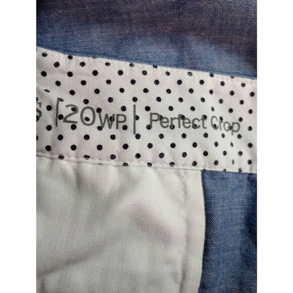 Talbots Pants Ladies 20WP Blue Capri - Picture 6 of 9